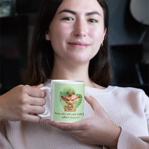 Funny Tropical Giraffe Coffee Tasse - individuell
