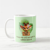 Funny Tropical Giraffe Coffee Tasse - individuell (Links)