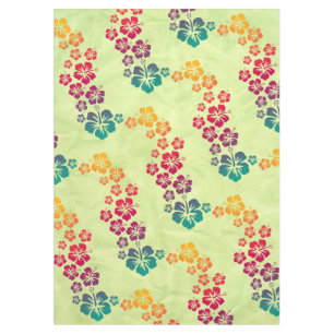 Funny Tropical Hibiskus blüht + Ihr Hintergrund Tischdecke