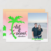 Funny Tropical Palm Tree Ferienkarte Feiertagskarte (Vorne/Hinten)