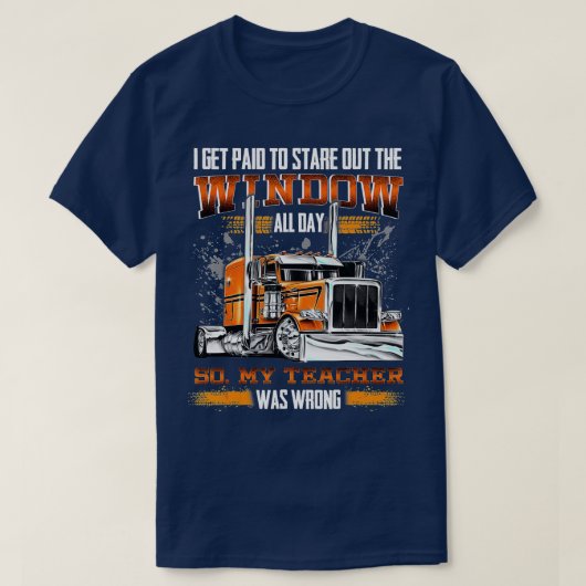 Funny truck driver driving design In love with a t T-Shirt (Design vorne)