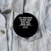 Funny Truck Driver Husband Fragte meine Ehefrau Tr Button (Beispiel)