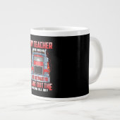 Funny Truck Drivers Art Geschenk für Lkw und Männe Jumbo-Tasse (Vorderseite Rechts)