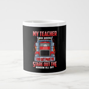 Funny Truck Drivers Art Geschenk für Lkw und Männe Jumbo-Tasse