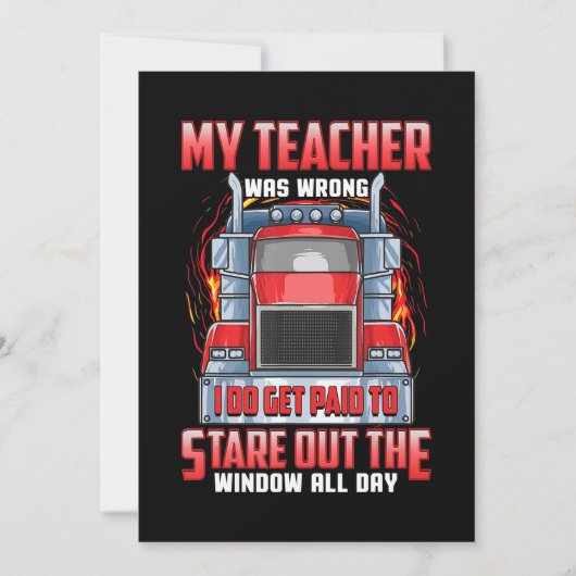 Funny Truck Drivers Art Geschenk für LKWs und Männ Ankündigung (Vorderseite)