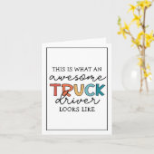 Funny Truck | Phantastischer Lastwagenfahrer Karte (Gelbe Blume)