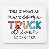 Funny Truck | Phantastischer Lastwagenfahrer Mousepad (Vorne)