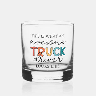 Funny Truck   Phantastischer Lastwagenfahrer Whiskyglas