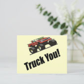 Funny Truck You T - Shirt Geschenke Postkarte (Stehend Vorderseite)