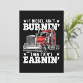 Funny Trucker Anhänger LKW Fahrergeschenk Einladung (Stehend Vorderseite)