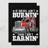 Funny Trucker Anhänger LKW Fahrergeschenk Feiertagskarte (Vorne/Hinten)