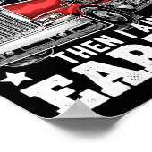 Funny Trucker Anhänger LKW Fahrergeschenk Poster (Ecke)