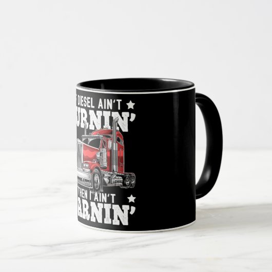 Funny Trucker Anhänger LKW Fahrergeschenk Tasse (VorderseiteRechts)