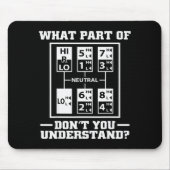 Funny Trucker Design For Men Big Rig Trucker Truck Mousepad (Vorne)