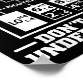 Funny Trucker Design For Men Big Rig Trucker Truck Poster (Ecke)