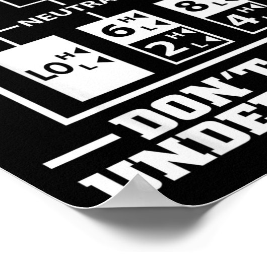 Funny Trucker Design For Men Big Rig Trucker Truck Poster (Ecke)