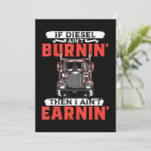 Funny Trucker Driver Trucking Männer Geschenk Save The Date (Stehend Vorderseite)