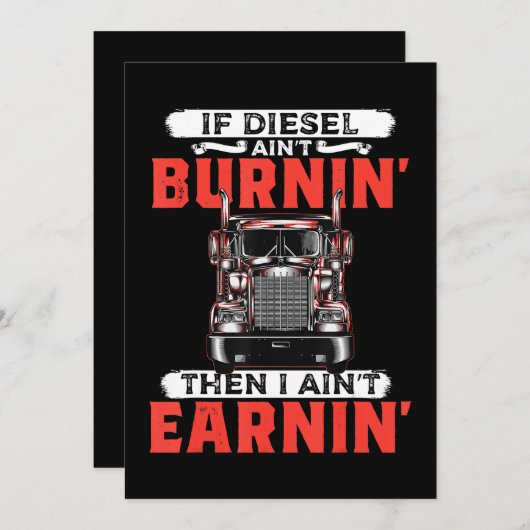 Funny Trucker Driver Trucking Männer Geschenk Save The Date (Vorne/Hinten)