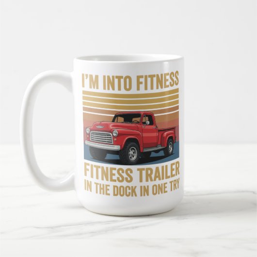 Funny Trucker Pun Fitness Whole Trailer in The Doc Kaffeetasse (Links)