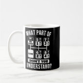 Funny Trucker Truck Fahrergetriebe Kaffeetasse (Links)