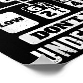 Funny Trucker Truck Fahrergetriebe Poster (Ecke)