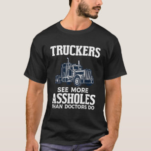 Funny Trucker Truck Truckfahrer Vater Pater Me T-Shirt