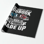 Funny Trucker Trucker Spaß Trailer Trucker Geschenkpapier (Ungerollt)