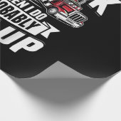 Funny Trucker Trucker Spaß Trailer Trucker Geschenkpapier (Ecke)