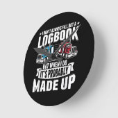 Funny Trucker Trucker Spaß Trailer Trucker Runde Wanduhr (Winkel)