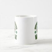 Funny Trucker Weihnachts-Grinch Traffic Holiday Kaffeetasse (Mittel)