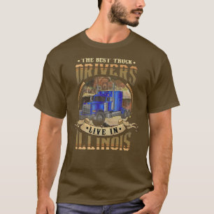 Funny Truckers Die besten LKW-Fahrer leben in ILLI T-Shirt