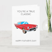 Funny True Classic Car Pun Vatertag Card Karte (Vorderseite)