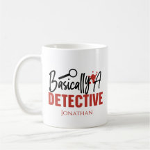 Funny True Crime im Grunde eine Detektivkaffee-Tas
