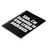 Funny True Crime Podcast Fan Notizblock (Linke Seite)