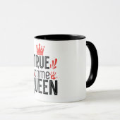 Funny True Crime Queen Tasse (VorderseiteRechts)