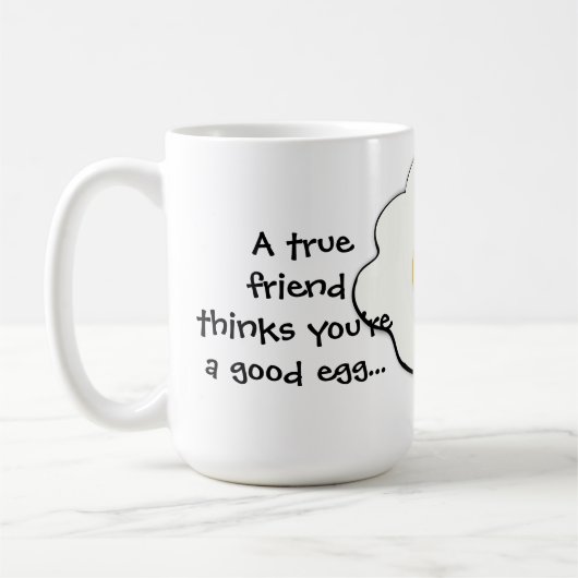 Funny True Friend Tasse (Links)