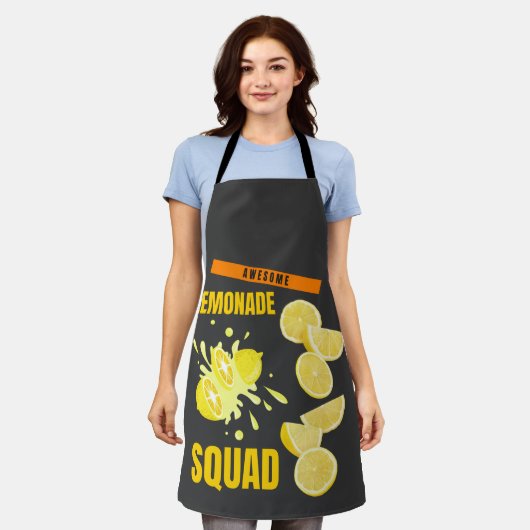 Funny True Lemon Juice Stand Crew Lemonade Squad Schürze (Getragen)