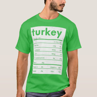 Funny Trukey Erntedank Ernährungsfakte T-Shirt