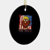Funny Trumkey macht Erntedank wieder großartig Keramik Ornament (Rechts)