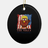 Funny Trumkey macht Erntedank wieder großartig Keramik Ornament (Links)