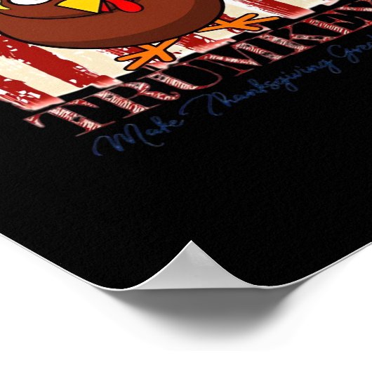 Funny Trumkey macht Erntedank wieder großartig Poster (Ecke)