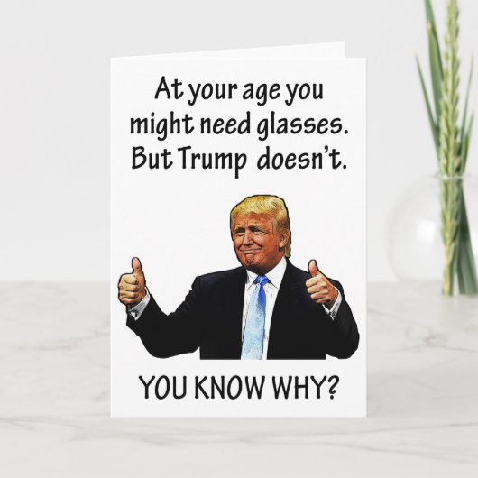 Funny Trump 2020 Wahl Geburtstag Karte (Vorderseite)