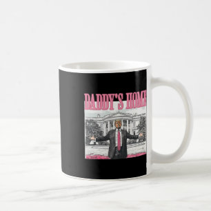Funny Trump 2024 Daddy's Zuhause White House Pink Kaffeetasse