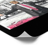 Funny Trump 2024 Daddy's Zuhause White House Pink Poster (Ecke)