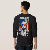 Funny Trump 2024 Festnahme Diese amerikanische Fla Sweatshirt (Schwarz voll)