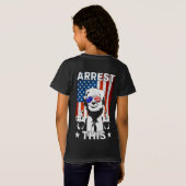 Funny Trump 2024 Festnahme Diese amerikanische Fla T-Shirt (Schwarz voll)