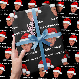 Funny Trump 2024 macht Weihnachten wieder großarti Geschenkpapier
