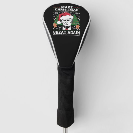 Funny Trump 2024 macht Weihnachten wieder großarti Golf Headcover (Vorderseite)