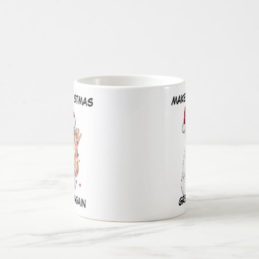 Funny Trump 2024 macht Weihnachten wieder großarti Kaffeetasse (Mittel)
