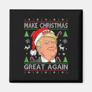 Funny Trump 2024 macht Weihnachten wieder großarti Magnet